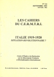 Les Cahiers du Cermtri année 2004 n° 114