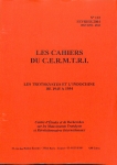 Les cahiers du Cermtri année 2004 numéro 112