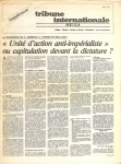 Tribune Internationale-La Vérité n° 6 supp 1982