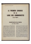 Bloch 4 - 1970  Congrès Ligue des Communistes en 1847
