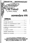 Le Frelon n° 9 novembre 1978