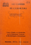 Les Cahiers du Cermtri année 1979 n° 14