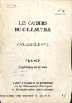Les Cahiers du Cermtri année 1981 n° 21