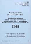 Les Cahiers du Cermtri année 1983 n° 30