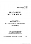 Les cahiers du Cermtri année 1990 numéro 59 BAP