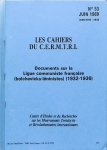 No 53 La Ligue communiste française (bolcheviks-léninistes) 1932-1936