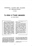Science lutte de classes et révolution NEM n° 4 - 1970