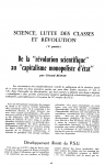 3 Science lutte de classes et révolution NEM n° 2  mai 1970