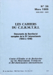 Les Cahiers du Cermtri année 1985 n° 36