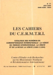 Les Cahiers du Cermtri année 1995 n° 77 _0