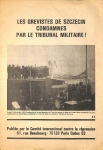 Les grévistes de Szczecin condamnés par le tribunal militaire 1981