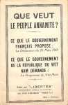 Que veut le peuple annamite 1945 Viet-Minh